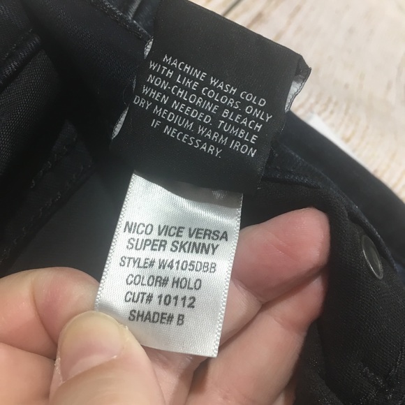 32 Hudson  HOLO jean size 28 Nico Vice Versa Super - Picture 2 of 6